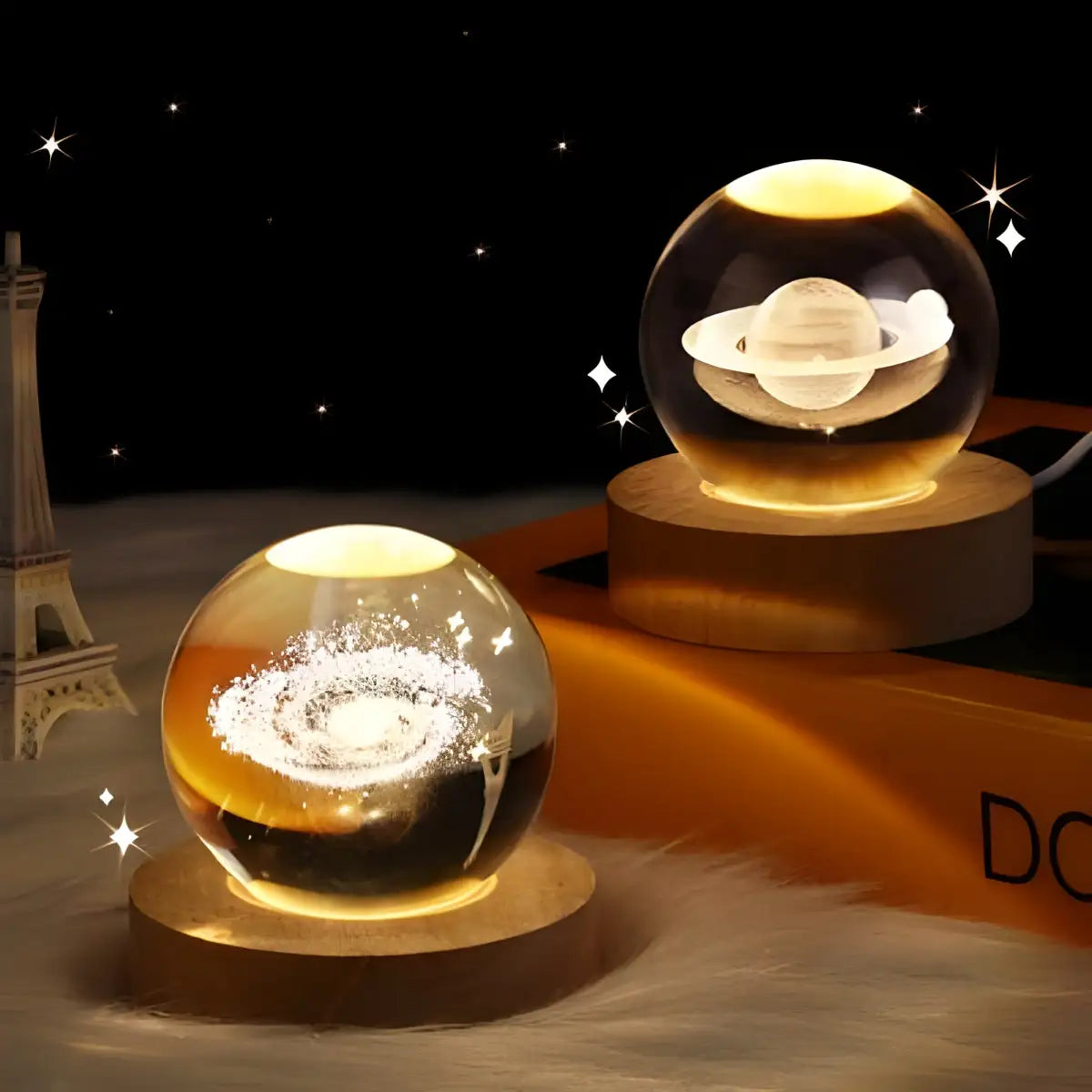 Astral Sphere - 3D Solar System Crystal Ball Night Light