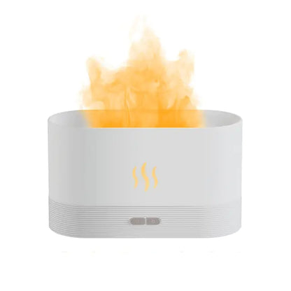 Serene Flame - Aroma Diffuser LED Ultrasonic Flame Humidifier