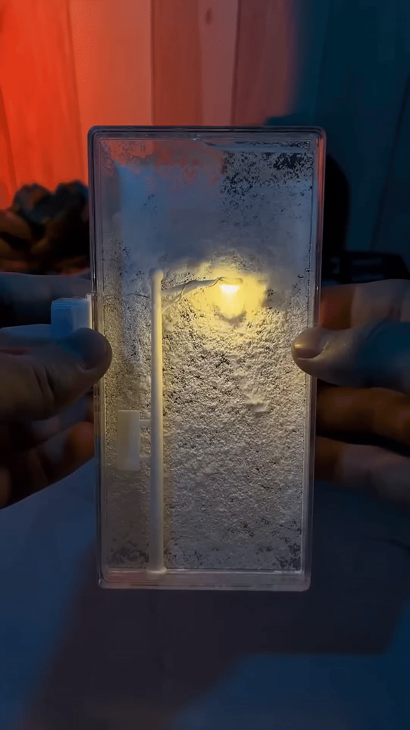 Frost Glow - Snowy Flowing Night Light