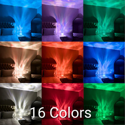 Aurora Radiance - Ripple Motion Crystal Lamp