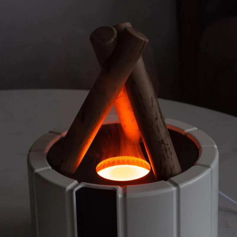Glow Haven - Flame Effect Humidifier & Aroma Diffuser