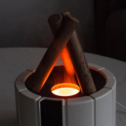 Glow Haven - Flame Effect Humidifier & Aroma Diffuser