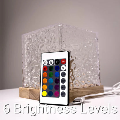 Aurora Radiance - Ripple Motion Crystal Lamp