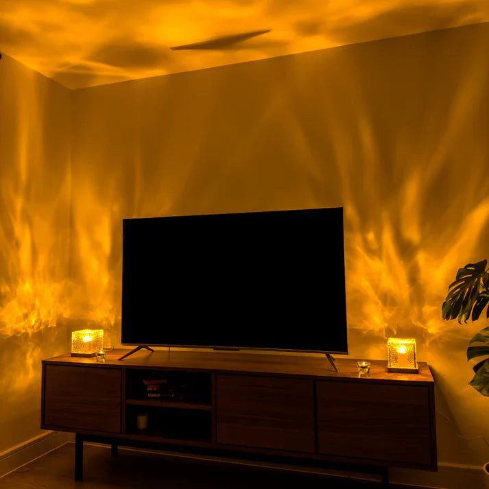 Aurora Radiance - Ripple Motion Crystal Lamp