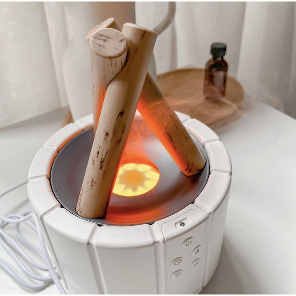Glow Haven - Flame Effect Humidifier & Aroma Diffuser