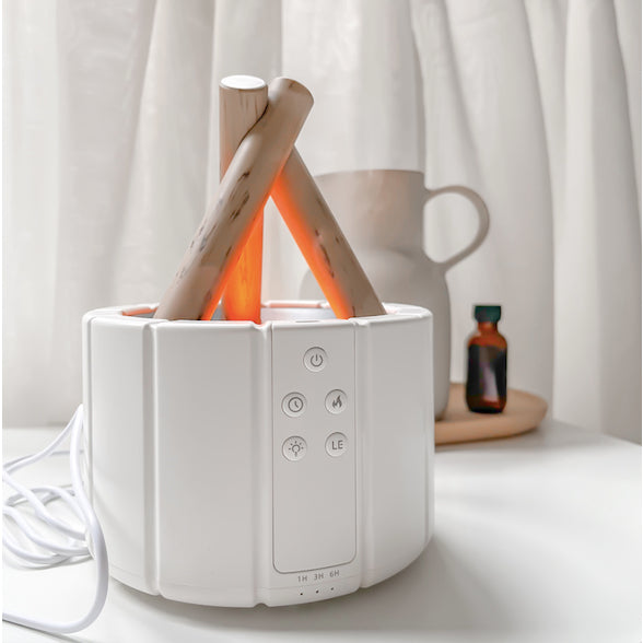 Glow Haven - Flame Effect Humidifier & Aroma Diffuser