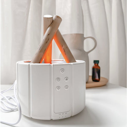 Glow Haven - Flame Effect Humidifier & Aroma Diffuser