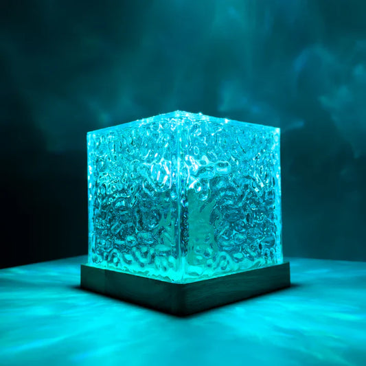 Aurora Radiance - Ripple Motion Crystal Lamp