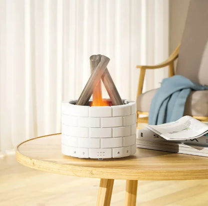 Glow Haven - Flame Effect Humidifier & Aroma Diffuser